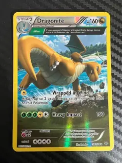 Pokemon TCG Dragonite Roaring Skies Reverse Holo Rare Card 52/108 HP - Image 1