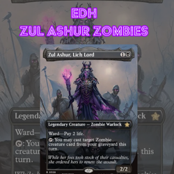 EDH - Zul Asher Zombie Tribal, MTG Commander Deck, Bracket 2 - Image 1