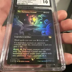 The Darkness Crystal (Borderless) FOIL MTG Final Fantasy MTG CGC 10 Gem Pop 2 🔥 - Image 2