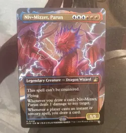 MTG - Niv-Mizzet, Parun Anime Borderless - Ravnica Remastered #438 Near Mint NM - Image 1