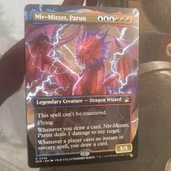 MTG - Niv-Mizzet, Parun Anime Borderless - Ravnica Remastered #438 Near Mint NM - Image 2