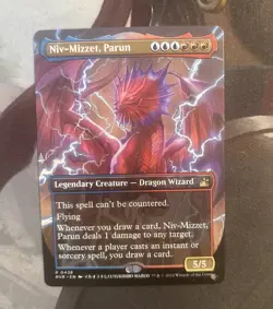 MTG - Niv-Mizzet, Parun Anime Borderless - Ravnica Remastered #438 Near Mint NM - Image 3