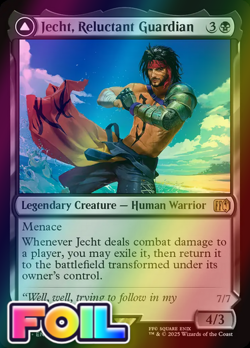 x1 Jecht Reluctant Guardian / Braska's Final Aeon FOIL FIN Fantasy MTG 104 1x - Image 1