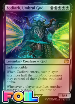 x1 Zodiark, Umbral God FOIL FIN Final Fantasy MTG 128 M/NM 1x - Image 1