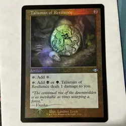 MTG Talisman of Resilience Modern Horizons 2 37/40 Foil Uncommon - Image 1