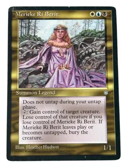 MTG Merieke Ri Berit Ice Age Moderate Play MP Regular Vintage Old School Magic - Image 1