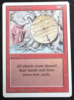 Magic - Wheel of Fortune - Revised - Red - MTG clean front - GREAT CONDITION! - Image 1