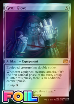 x1 Genji Glove FOIL FIN Final Fantasy MTG 258 M/NM 1x - Image 1