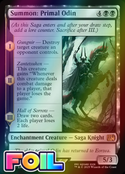 x1 Summon: Primal Odin FOIL FIN Final Fantasy MTG 121 M/NM 1x - Image 1