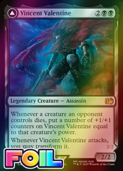 x1 Vincent Valentine // Galian Beast FOIL FIN Final Fantasy MTG 125 M/NM 1x - Image 1