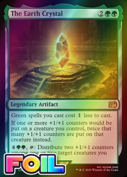 x1 The Earth Crystal FOIL FIN Final Fantasy MTG 184 M/NM 1x - Image 1