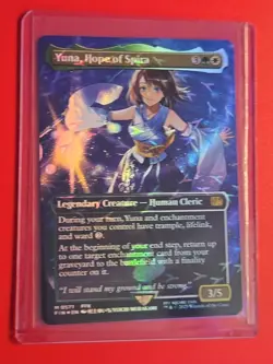 Yuna, Hope of Spira (Borderless) (Chocobo Track Foil) Final Fantasy Foil - Image 3
