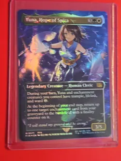 Yuna, Hope of Spira (Borderless) (Chocobo Track Foil) Final Fantasy Foil - Image 4