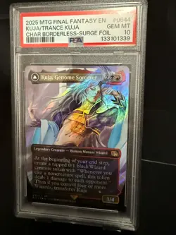 2025 MTG Final Fantasy Kuja Genome Sorcerer SURGE FOIL 0544 PSA 10 FF9 - Image 1