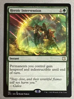 MTG / Heroic Intervention / AFC / #161 / Regular / Rare / NM - Image 1