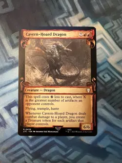 MTG Cavern-Hoard Dragon NM Unplayed Showcase Scrolls Commander: LotR - Image 1