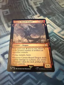 MTG Cavern-Hoard Dragon NM Unplayed Showcase Scrolls Commander: LotR - Image 2