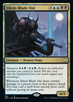 MTG Commander Streets of New Capenna R Silent-Blade Oni #352 - Image 1