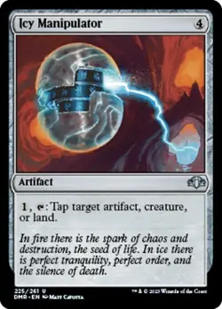 MTG Dominaria Remastered *FOIL* U Icy Manipulator #225 - Image 1