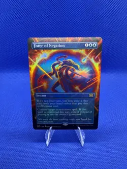 Force of Negation (Borderless) Double Masters 2022 Foil Unplayed NM - Image 1