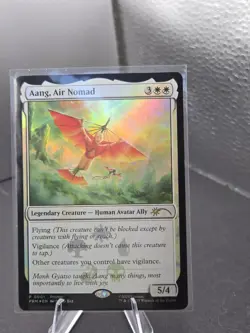 Aang, Air Nomad - Promotional Rare Foil - P001 - MTG Avatar: The Last Airbender - Image 1