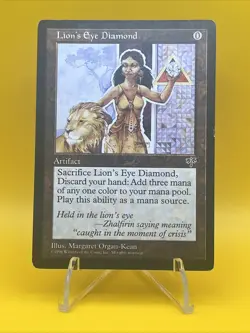 Lion's Eye Diamond (Mirage) Vintage MTG - Light Play - Image 1
