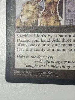 Lion's Eye Diamond (Mirage) Vintage MTG - Light Play - Image 5