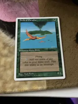 Birds of Paradise MTG Core Set 4th Edition Regular NM/LP - Image 1
