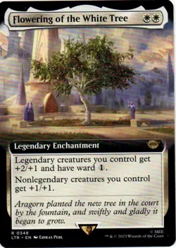 MTG: TLotR: Extended Art Flowering of the White Tree: Lightly Played Condition - Image 1