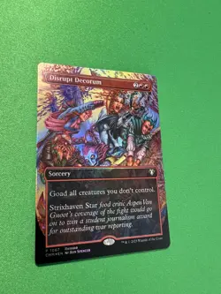 Edh-mtg Disrupt Decorum Full Art Foil Event Promo - Image 4