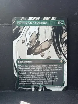 Earthbender Ascension BORDERLESS Avatar: The Last Airbender Magic MTG NM - Image 1