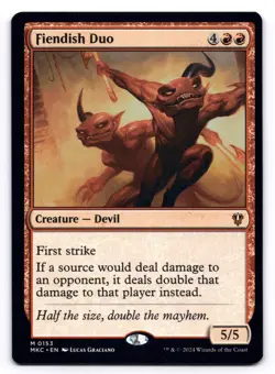 Fiendish Duo NM Commander: Murders at Karlov Manor 0153 MTG Regular - Image 1