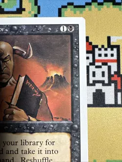 MTG Demonic Tutor ?NM/MINT? ?Revised 3rd Edition? ? 1994 Magic - Image 3