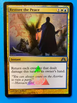 MTG 1x FOIL Restore the Peace Dragon's Maze Modern Magic the Gathering x1 NM - Image 1