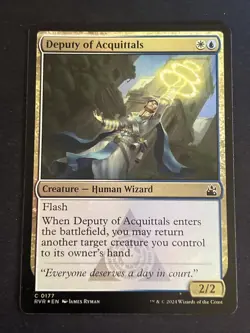 1x Foil Deputy of Acquittals (177) Ravnica Remastered NM MTG Magic the Gathering - Image 1