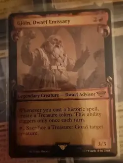 MTG Gloin, Dwarf Emissary Showcase, Lord of the Rings #583 - Image 2