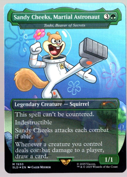 Sandy Cheeks, Martial Astronaut 1930 Rainbow Foil Spongebob Secret Lair MTG NM - Image 1