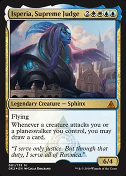 1 x Isperia, Supreme Judge - Foil - Ravnica Allegiance Guild Kits - Moderate Pla - Image 1