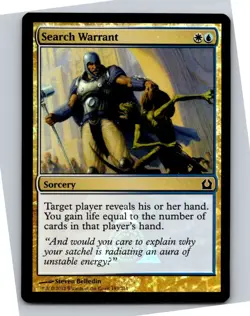 Magic the Gathering Search Warrant Return to Ravnica Foil x1 MTG Free Shipping! - Image 1