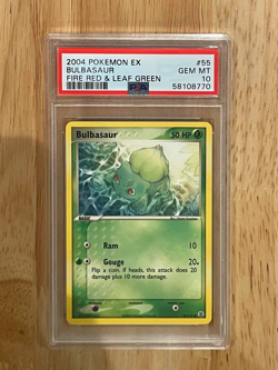 PSA 10 Bulbasaur Ex Fire Red Leaf Green #55 Pokemon 2004 Mint Rare - Image 1