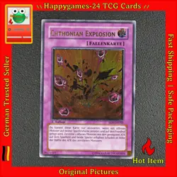 CHTHONIAN EXPLOSION 1 ED. - EEN-DE050 Ultimate Rare YuGiOh! Karte TCG /Z44 - Image 1