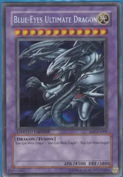 Yu-Gi-Oh! Blue-Eyes Ultimate Dragon JMP-EN005 Limited Ed. Secret Rare EXCELLENT - Image 1