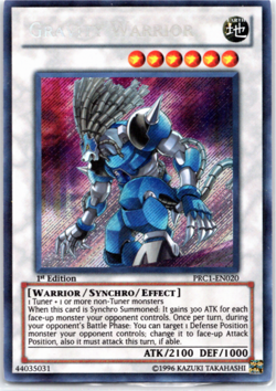 Gravity Warrior - PRC1-EN020 - Secret Rare 1st Edition Yugioh - Image 1