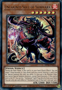 Unchained Soul Of Sharvara - Ultra Rare 1st Edition MP24-EN215 - NM - YuGiOh - Image 1