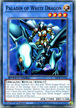 PALADIN OF WHITE DRAGON SBCB-EN185 - Common - 1st Edition Yugioh - Image 1
