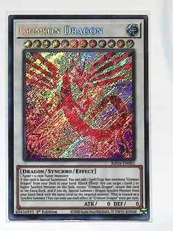 Crimson Dragon - RA04-EN061 - Secret Rare - 1st Edition - Yugioh - Image 1