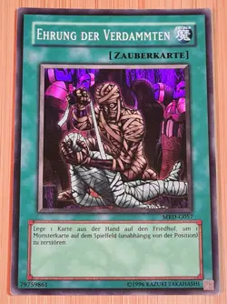 Ehrung der Verdammten # MRD-G057 Super Rare YuGiOh Metal Raiders 2002 DE N.Mint - Image 1