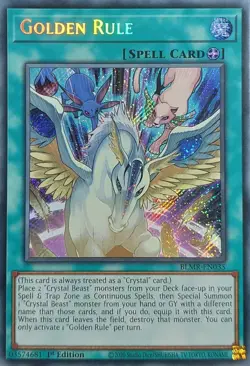 Golden Rule - BLMR-EN035 - Secret Rare - 1st Edition Yugioh - Image 1