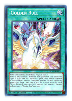Golden Rule - BLMR-EN035 - Secret Rare - 1st Edition Yugioh - Image 2