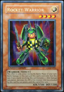 Yu-Gi-Oh! Rocket Warrior CT2-EN005 Secret Rare Limited [EX-NM] American| EN 2005 - Image 1